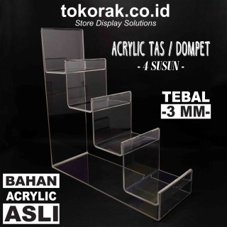 ACRYLIC TAS DOMPET 4 SUSUN